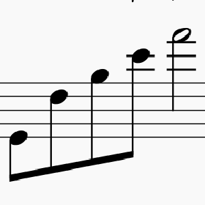 segment of a musical score